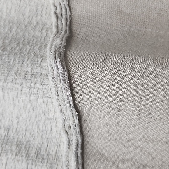 Anthropolgie Maeve Northwood Linen Bohemian V Neck Oatmeal Longsleeve Dress - Picture 4 of 11